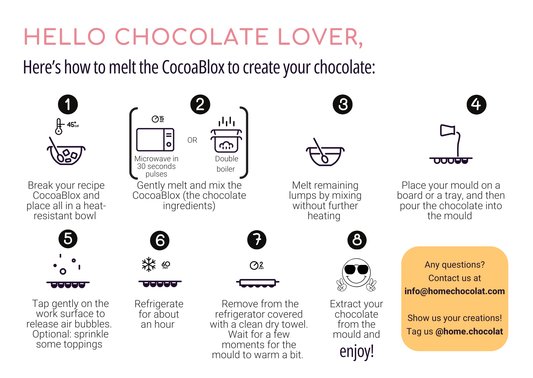 Dark CocoaBlox DIY Chocolate Kit – Craft Your Perfect Dark Chocolate at Home (Vegan-Friendly)